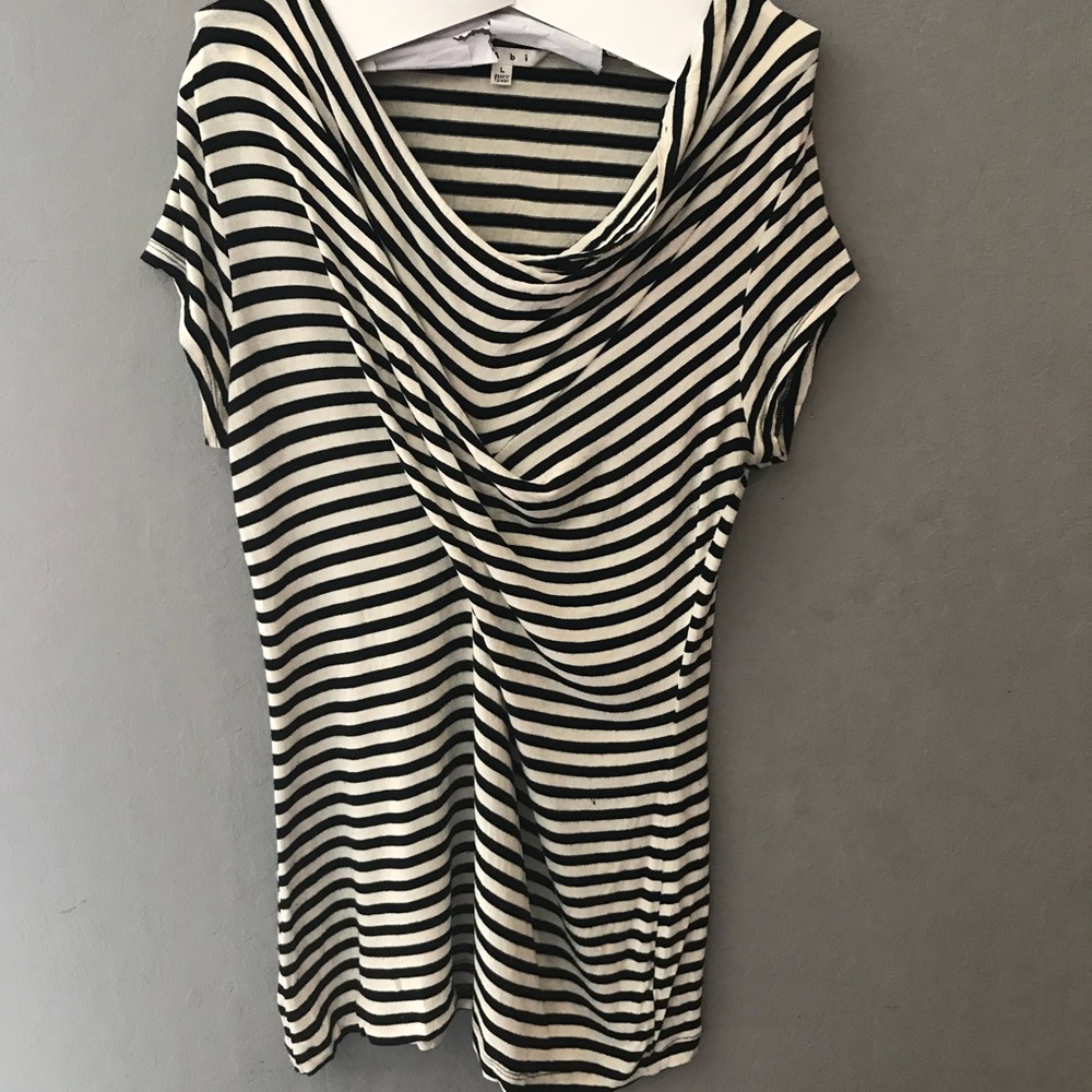 CAbi Draped Stripe Tee
